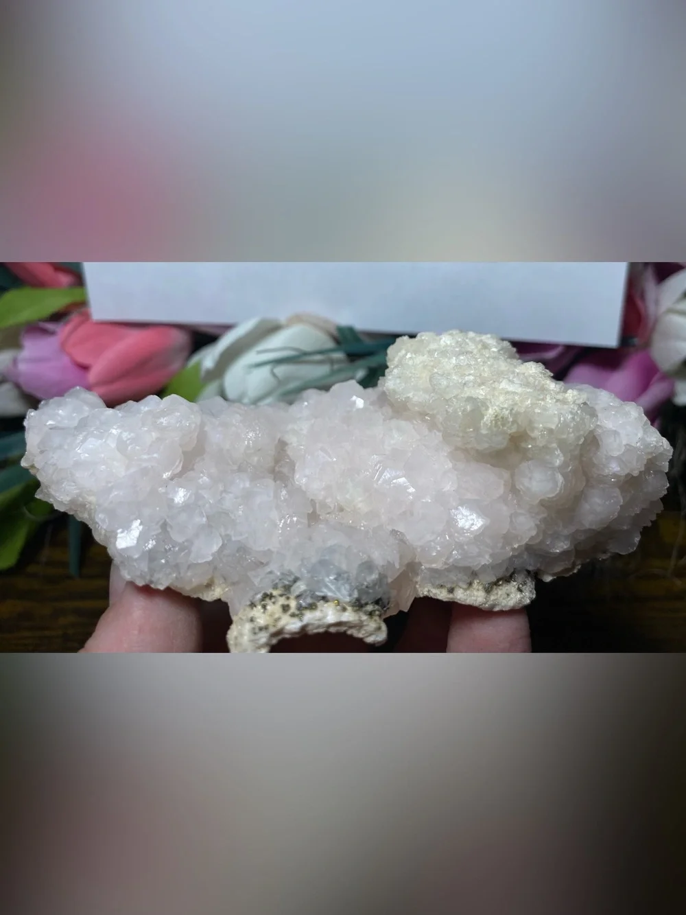 Pink Mangano Calcite Cluster